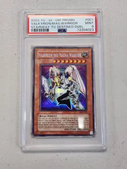 2003 YuGiOh SDD-001 VALKYRION THE MAGNA WARRIOR PSA 9 - Image 1