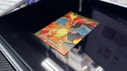 Charizard CLEAR Pokemon Card Topps BLUE Label TV Animation #06 LP PC3 Vintage - Image 4