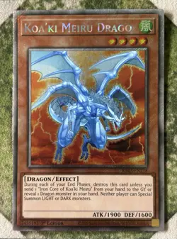 YuGiOh KOA' KI MEIRU DRAGO Platinum Secret Rare RA03-EN218 - Image 2
