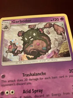 Garbodor 51a/145 Sun & Moon Guardians Rising Cosmos Holo Pokemon TCG Card NM - Image 3