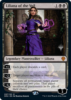 Liliana of the Veil (Promo Pack) FOIL Dominaria United NM CARD ABUGames - Image 1