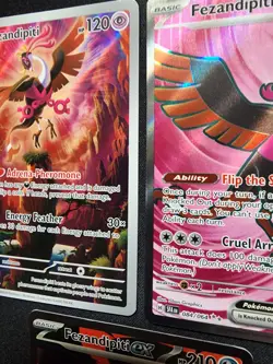 Pokemon Shrouded Fable Lot of 3 Fezandipiti Card Bundle - Image 3