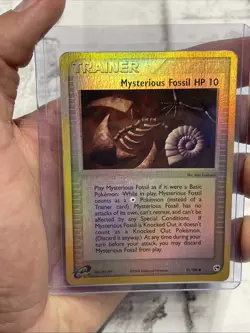 Pokemon Mysterious Fossil 91/100 Sandstorm Reverse Holo LP Pokemon Vintage Card - Image 1