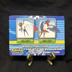 TAILLOW - SWELLOW - EVOLUTION CARD - Pokemon Advanced 2003 - LP/MP - Image 1