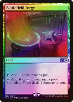 Battlefield Forge FOIL Magic 2015 / M15 NM Land Rare MAGIC MTG CARD ABUGames - Image 1