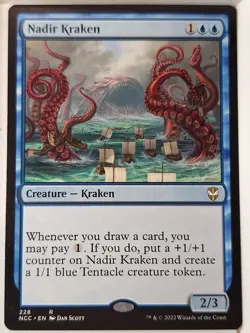Nadir Kraken - Commander: Streets of New Capenna - Magic the Gathering MTG Nice! - Image 1