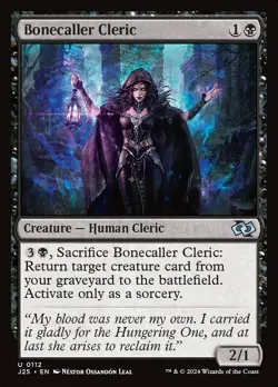 (x4) Bonecaller Cleric 0112 Play Set Uncommon Foundations Jumpstart MTG NM - Image 1