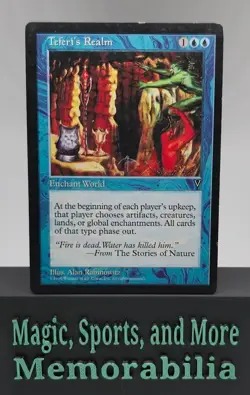 MTG Teferi's Realm Visions Regular Blue Rare Magic The Gathering MP - Image 1