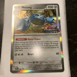 Metang SVP 090 Holo Prerelease Promo Pokemon TCG Temporal Forces NM Condition - Image 1