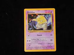 Drowzee Base Set Pokemon Regular Lightly Played - Image 1