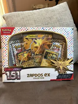 Pokemon TCG Scarlet & Violet 151 Zapdos EX Collection Box NEW SEALED - Image 1
