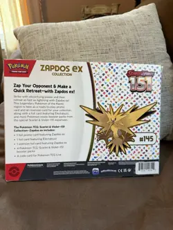 Pokemon TCG Scarlet & Violet 151 Zapdos EX Collection Box NEW SEALED - Image 2