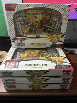 Pokemon TCG Scarlet & Violet 151 Zapdos EX Collection Box NEW SEALED - Image 1