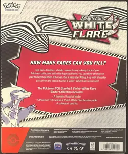 Pokemon TCG: Scarlet & Violet 10.5 White Flare Binder Collection Box Sealed - Image 3