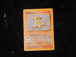 Sandshrew Base Set Regular Pokemon TCG Lightly Played - Image 1