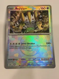 Regigigas Masterball Holo 086/131 Near Mint Prismatic Evolutions Pokemon TCG - Image 1