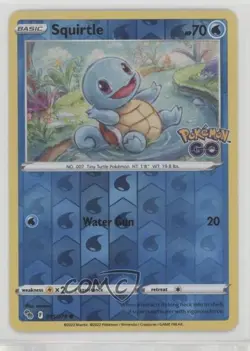 Squirtle Reverse Foil Pokemon Sword & Shield Pokemon Go #015 12g7 - Image 1