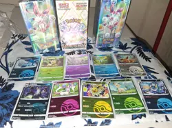 Eeveelution set Pokeball Holo Kawai pokemon chinese cards from eevee packs - Image 1