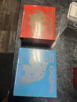 Set of 2 Pokemon XY Evolutions ETB w/ Display Case Charizard Blastoise SEALED - Image 1