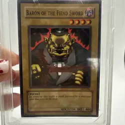 2001 Yu-Gi-Oh Yugioh BARON OF THE FIEND SWORD SDY-036 First Edition WCG 10 - Image 4