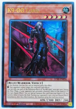 Yugioh JUSH-EN034 K9-OO Lupis Ultra Rare 1st Edition MINT - Image 1