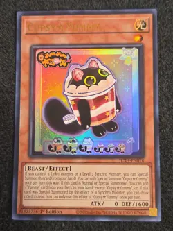 Yugioh Cupsy Yummy JUSH-EN016 Ultra Rare 1st Edition NM In Hand - Image 1