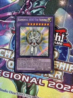 (YBL) Yugioh Elemental HERO The Shining PRC1-ENV01 Limited Secret Rare LP - Image 1