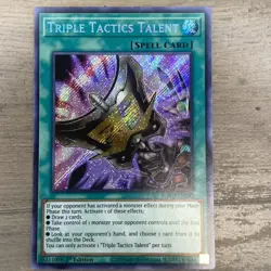 ⚔ Triple Tactics Talent ROTD-EN062 Secret Rare 1st Ed YuGiOh NM 🧠 - Image 1