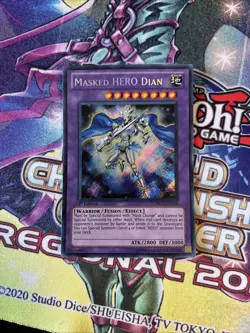 (YBL) Yugioh Masked HERO Dian PRC1-EN019 Secret Rare 1st Ed LP - Image 1