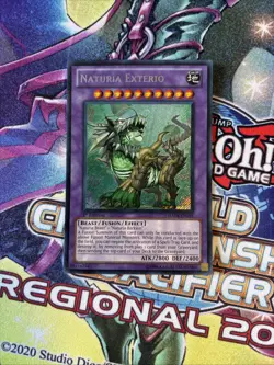 (YBL) Yugioh Naturia Exterio HA04-EN055 Secret Rare 1st Ed LP - Image 1