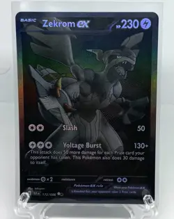 2025 Zekrom EX 172/086 - Secret Rare Black Bolt NM - Pokemon Card English BW - Image 1