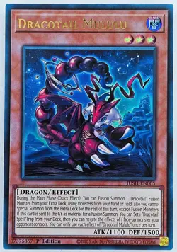 Yugioh JUSH-EN005 Dracotail Mululu Ultra Rare 1st Edition MINT - Image 1