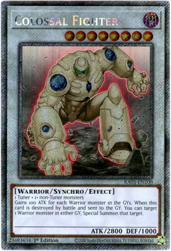 YuGiOh! Colossal Fighter - RA03-EN200 - Platinum Secret Rare 1st Edition NM/M - Image 1