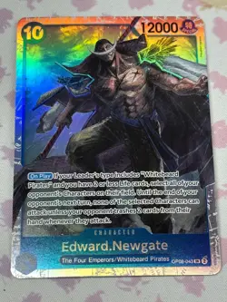 Edward.Newgate OP08-043 SR Two Legends One Piece Card NM English - Image 1