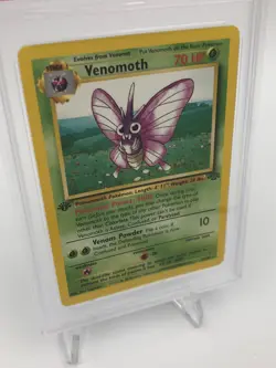 1999 POKEMON JUNGLE Trading Card VENOMOTH #29/64 1ST EDITION graded PSA NM-MT 8 - Image 2