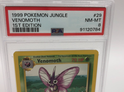 1999 POKEMON JUNGLE Trading Card VENOMOTH #29/64 1ST EDITION graded PSA NM-MT 8 - Image 3