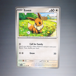 2024 POKEMON TCG EEVEE #113/142 SV07 STELLAR CROWN COMMON TRADING CARD CCG TC - Image 1