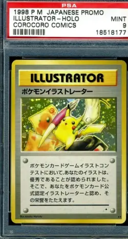 PIKACHU ILLUSTRATOR PSA 9 MINT - THE MOST VALUABLE POKEMON CARD! - Image 1