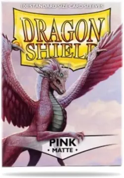 Arcane Tinman AT-11012 Dragon Shield Sleeves Matte Card Game, Pink Medium - Image 1