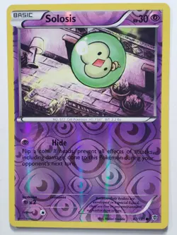 REVERSE HOLO Solosis 42/101 VLP / NM Plasma Blast Pokemon Card Midori Harada Art - Image 1