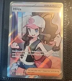 Hilda 164/086 Full Art Ultra Rare SV: White Flare Pokemon TCG Trainer Card - Image 1