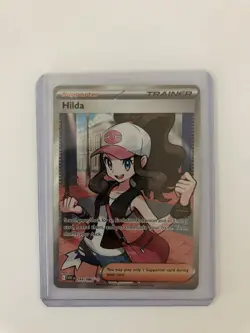 Hilda 164/086 Full Art Ultra Rare SV: White Flare Pokemon TCG Trainer Card - Image 3