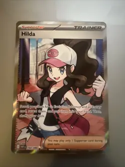 Hilda 164/086 Full Art Ultra Rare SV: White Flare Pokemon TCG Trainer Card - Image 1