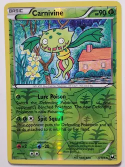 REVERSE HOLO Carnivine 5/108 LP - Dark Explorers Pokemon Card - Yukiko Baba Art - Image 1