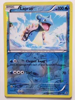 REVERSE HOLO Lapras 17/101 LP - Plasma Blast Pokemon Card Kouki Saitou Art - Image 1