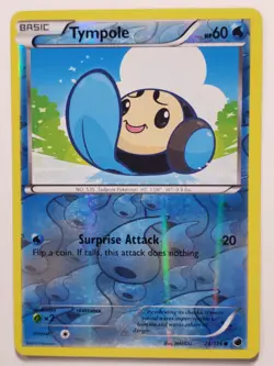 REVERSE HOLO Tympole 24/116 LP - Plasma Freeze Pokemon Card - MAHOU Art - Image 1