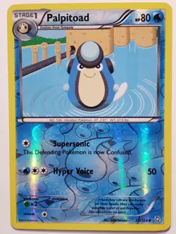 REVERSE HOLO Palpitoad 35/124 LP / VLP Dragons Exalted Pokemon Card Miki Tanaka - Image 1