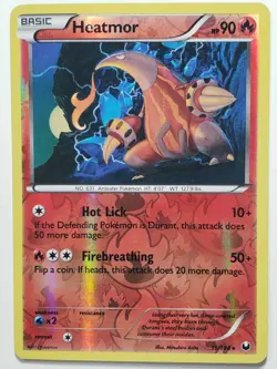 REVERSE HOLO Heatmor 19/108 LP - Dark Explorers Pokemon Card - Mitsuhiro Arita - Image 1