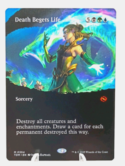 Death Begets Life 0354-Tarkir Dragonstorm MTG-Borderless Mythic Regular-Magic NM - Image 3
