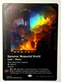 MTG Edge of Eternities - Kavaron, Memorial World #281 (M BORDERLESS FOIL) M/NM - Image 1